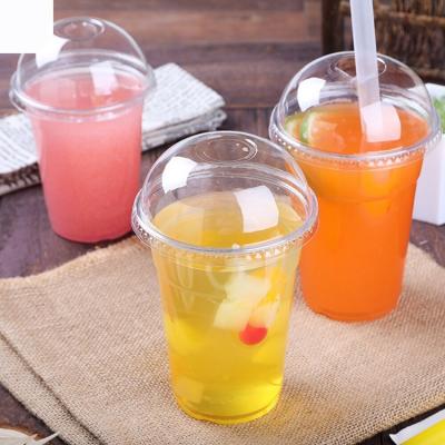 Xcpla Disposable plastic clear cup with lid